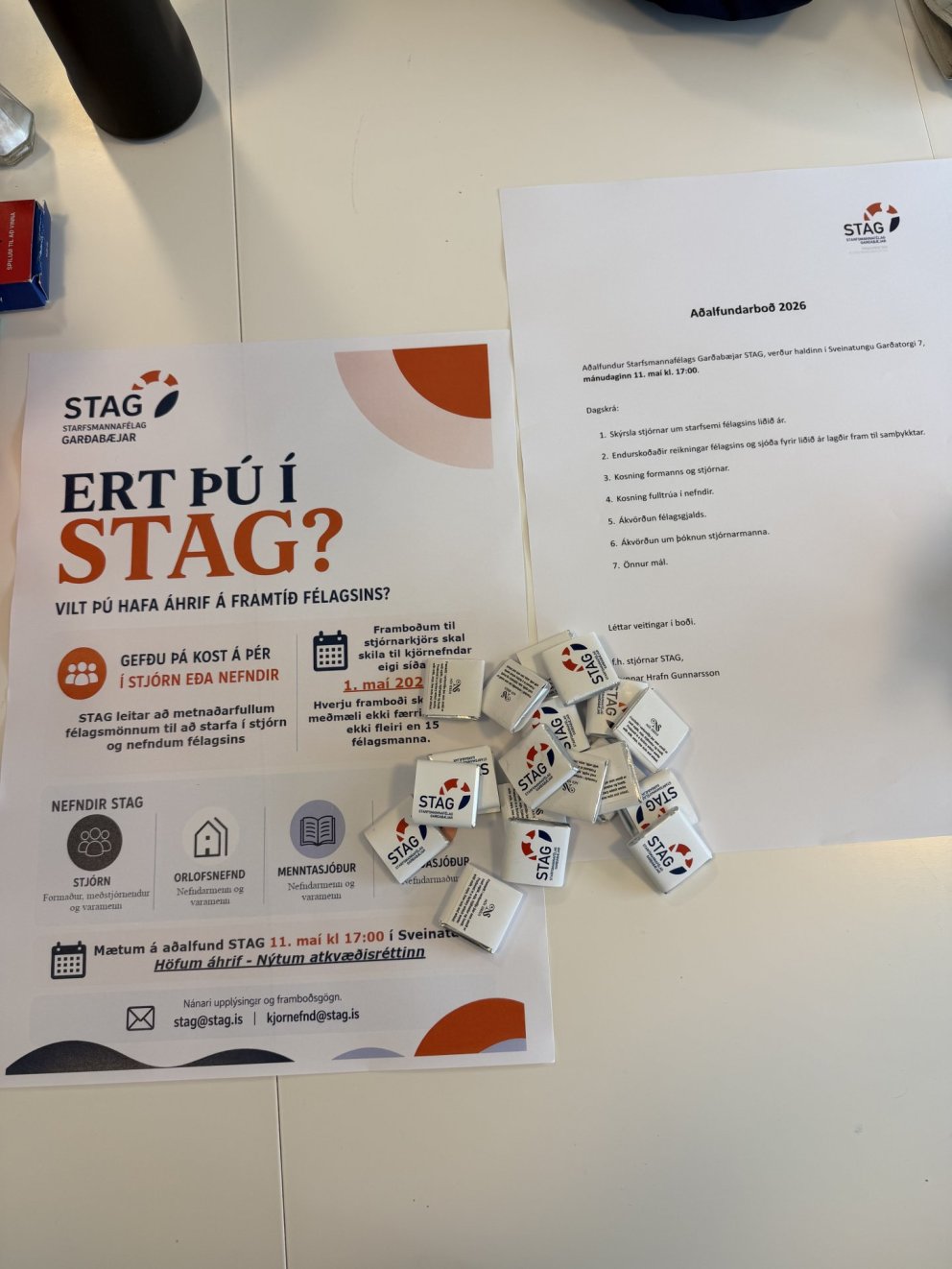 Framboðsfrestur til stjórnar 1. maí