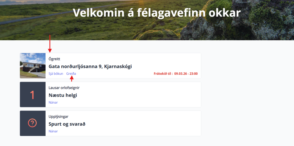 Vegna sumarúthlutunar innanlands 2026