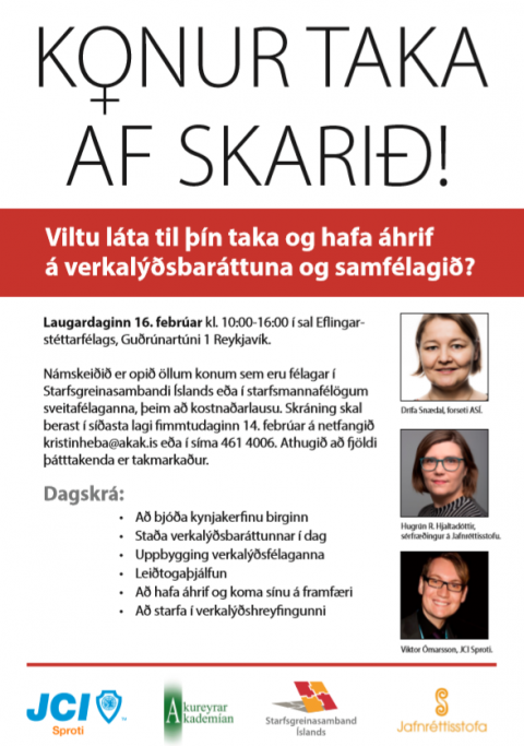 Námskeiðið „Konur taka af skarið“